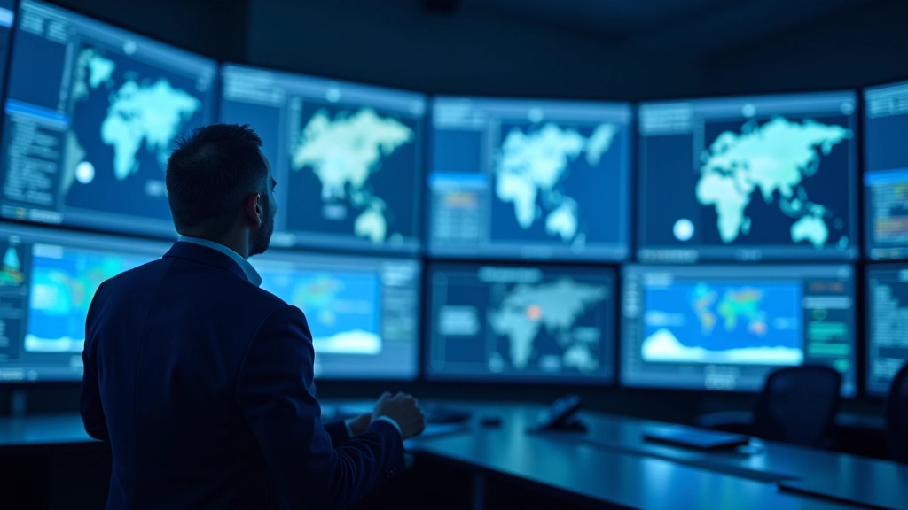 Uydu kontrol merkezinde GÖKTÜRK veri analiz ekranlarında yüksek çözünürlüklü çevre haritaları görüntüleniyor