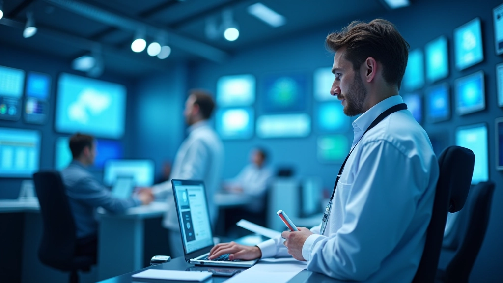 Uydu teknolojisi tesisinde mühendisler çalışıyor